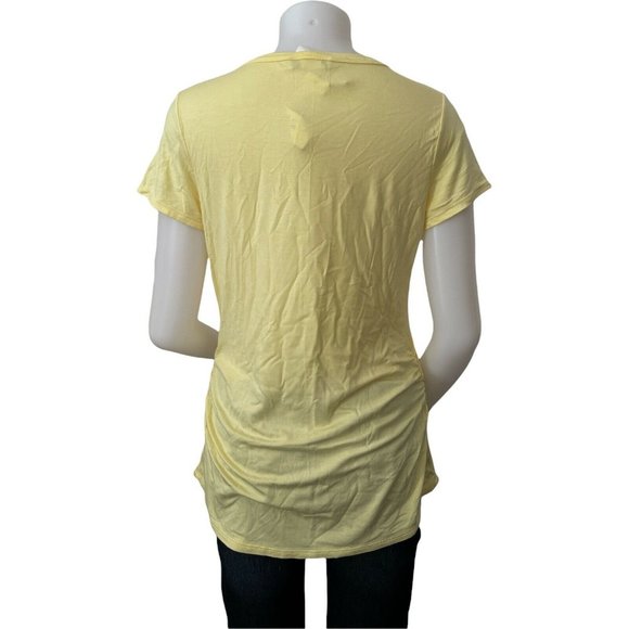 Women’s T Shirt C’est la vie Mommy To Maternity Short Sleeve Yellow Size L - Picture 3 of 9